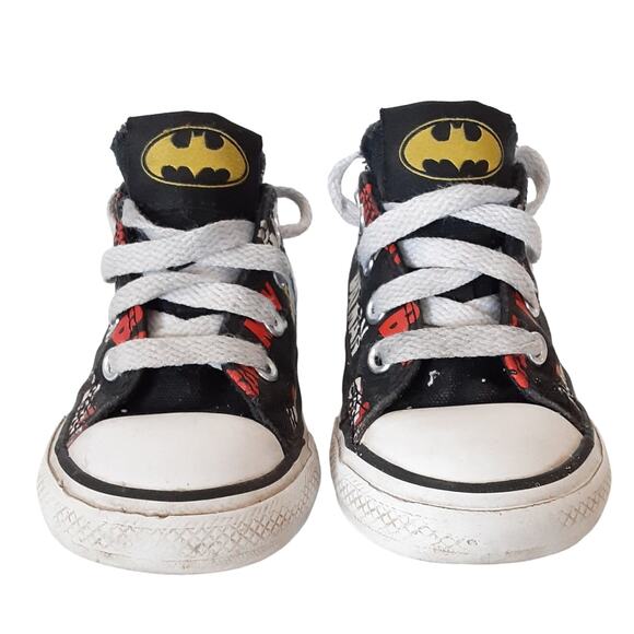 Converse Chuck Taylor All Stars DC Comics Batman 80th Low Top Sneakers Toddler 6 - Picture 4 of 11